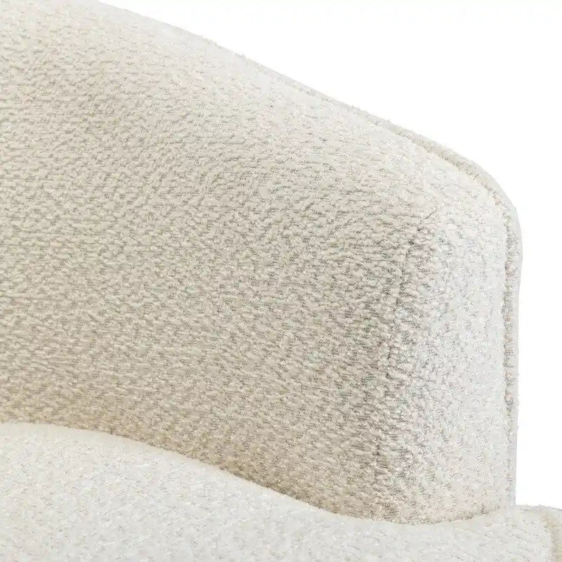 Modern Upholstered Swivel Barrel Accent Chair for Living Room