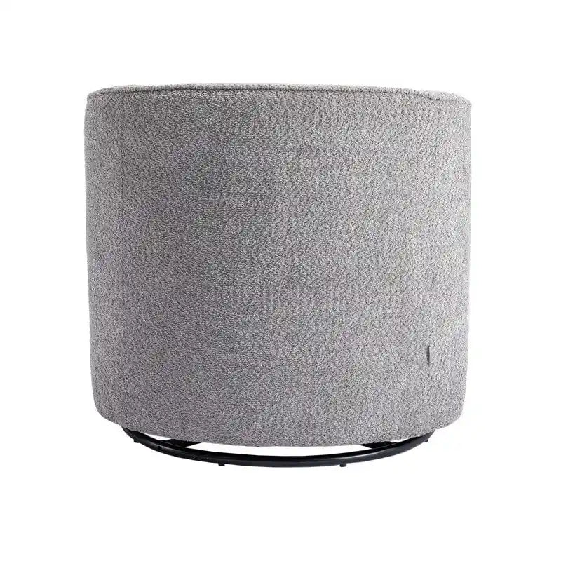 Modern Upholstered Swivel Barrel Accent Chair for Living Room