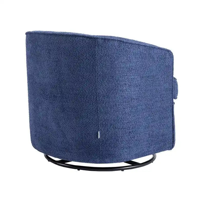 Modern Upholstered Swivel Barrel Accent Chair for Living Room