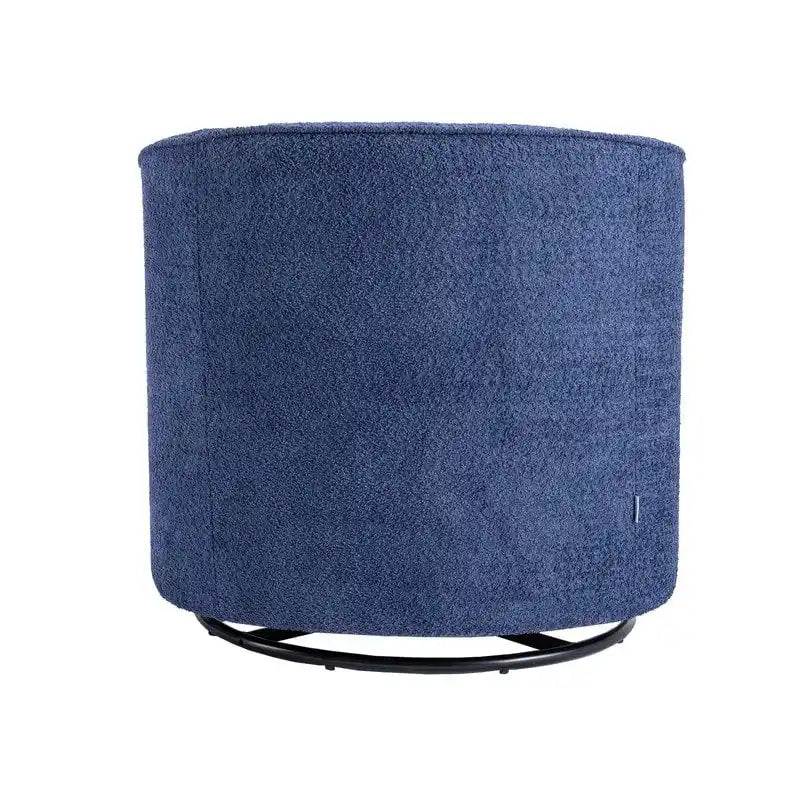 Modern Upholstered Swivel Barrel Accent Chair for Living Room