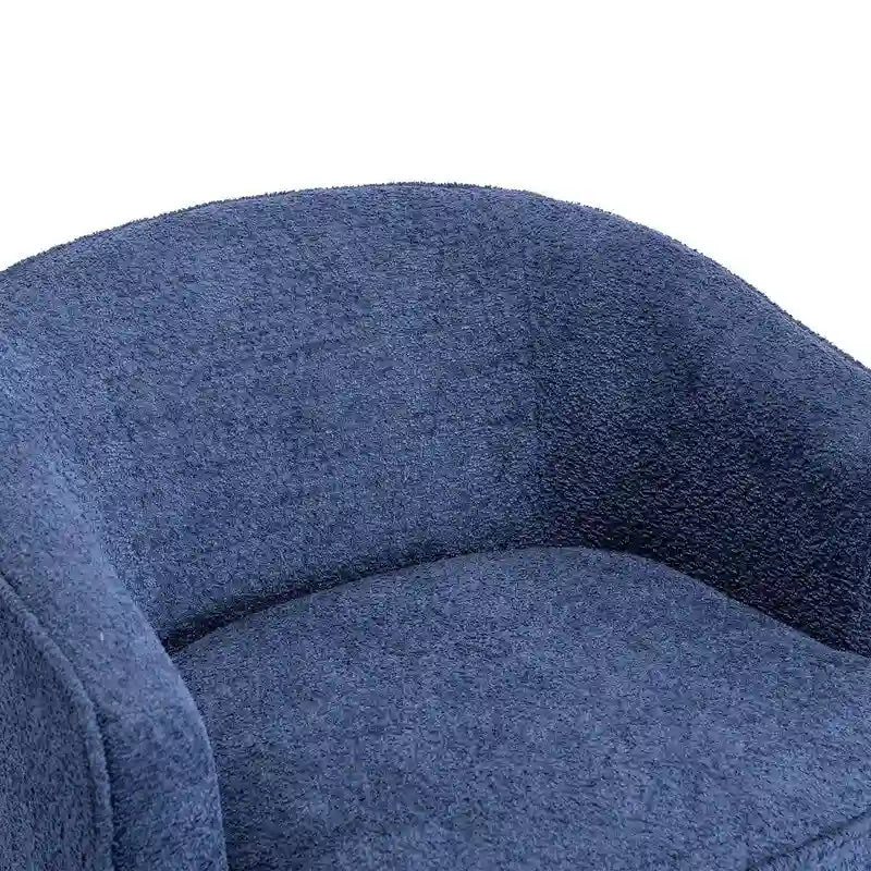 Modern Upholstered Swivel Barrel Accent Chair for Living Room