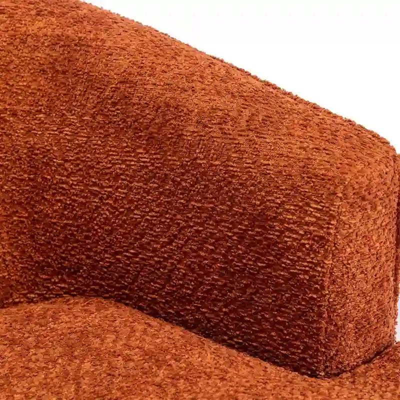 Modern Upholstered Swivel Barrel Accent Chair for Living Room