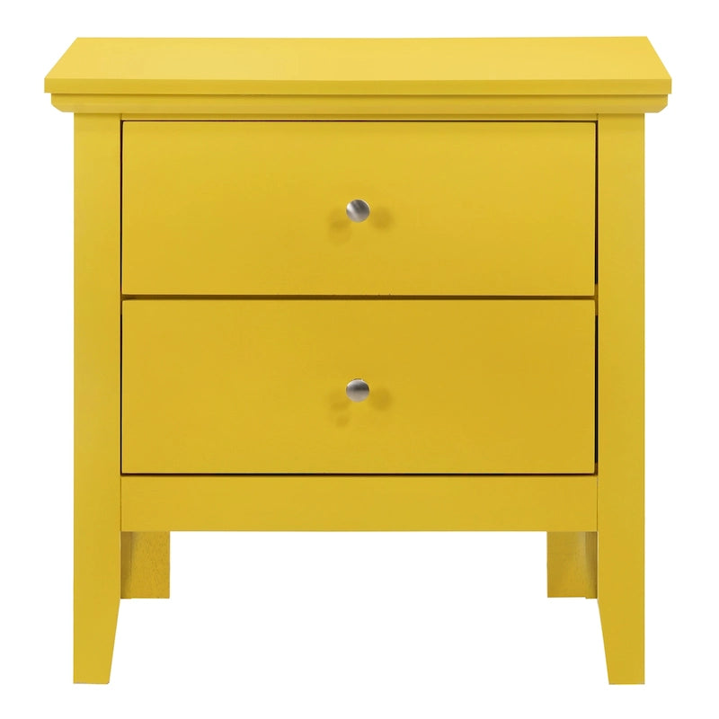 2-Drawer Transitional Nightstand in Multiple Colors – No Assembly Required