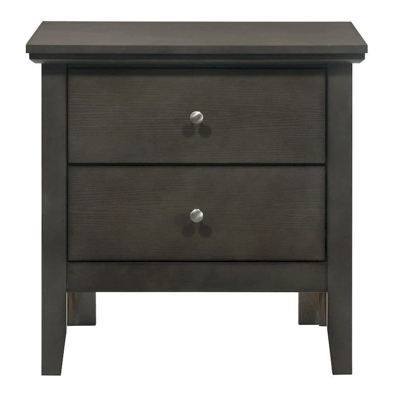 2-Drawer Transitional Nightstand in Multiple Colors – No Assembly Required