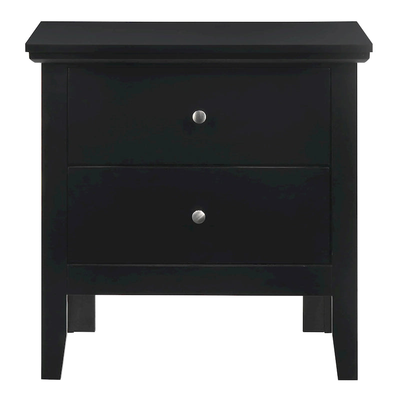 2-Drawer Transitional Nightstand in Multiple Colors – No Assembly Required