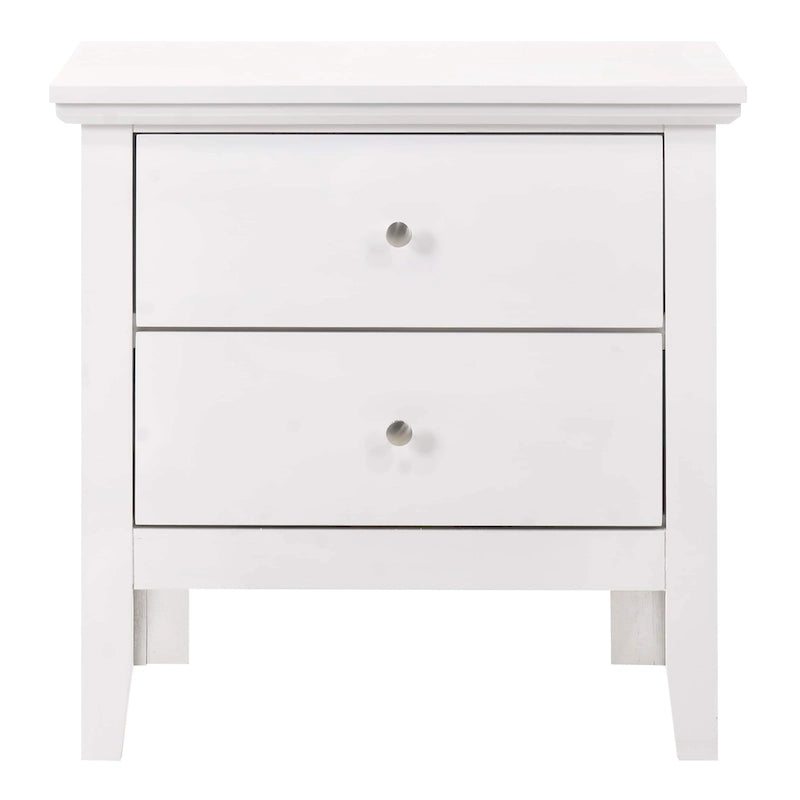 2-Drawer Transitional Nightstand in Multiple Colors – No Assembly Required