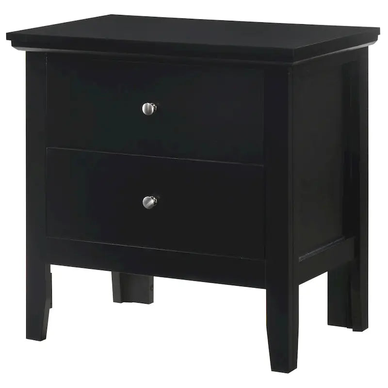 2-Drawer Transitional Nightstand in Multiple Colors – No Assembly Required