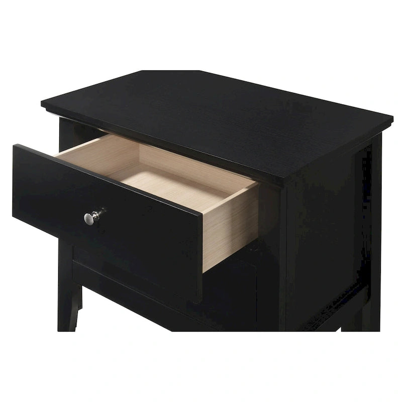 2-Drawer Transitional Nightstand in Multiple Colors – No Assembly Required