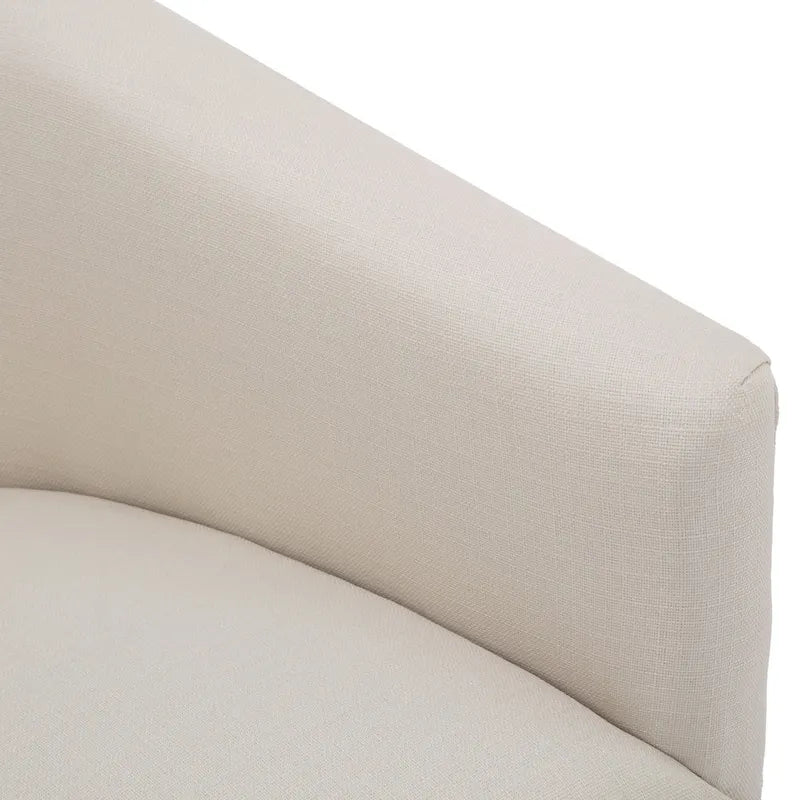 Poltrona decorativa girevole in tessuto con gonna