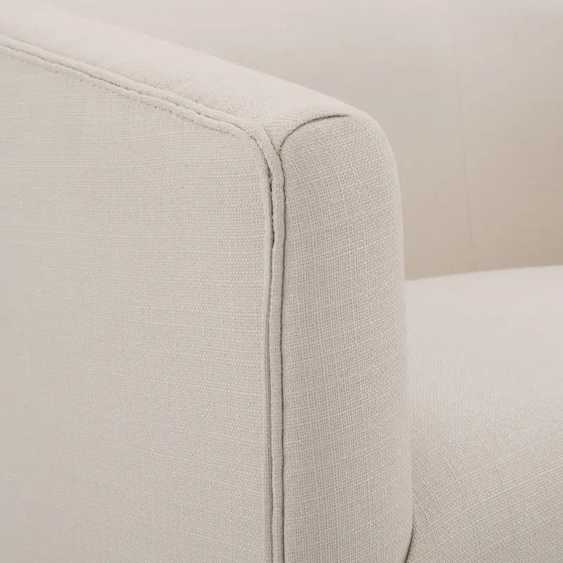 Poltrona decorativa girevole in tessuto con gonna