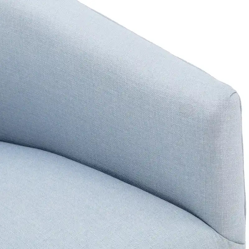 Poltrona decorativa girevole in tessuto con gonna