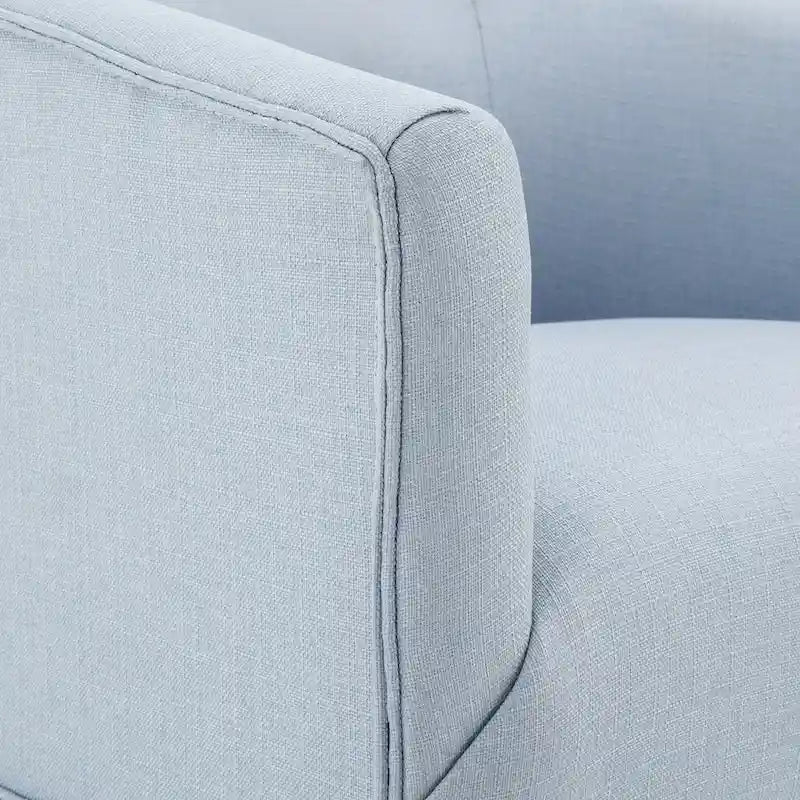 Poltrona decorativa girevole in tessuto con gonna
