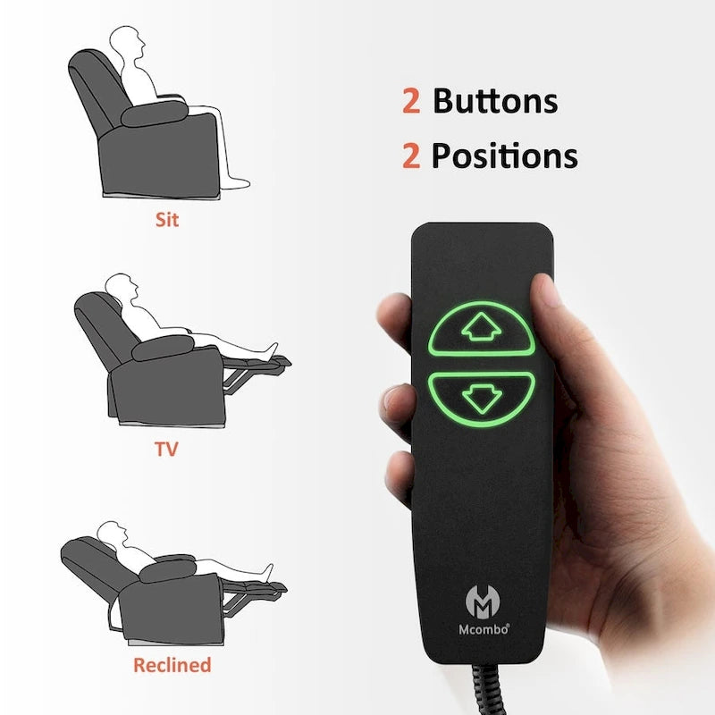 Fauteuil inclinable électrique avec chauffage, massage, ports USB et porte-gobelets