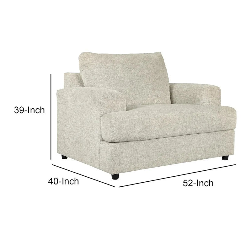 Poltrona d’accento oversize rivestita in tessuto con seduta a T e gambe tubolari