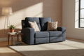 Navy Blue Loveseat Interior Scene