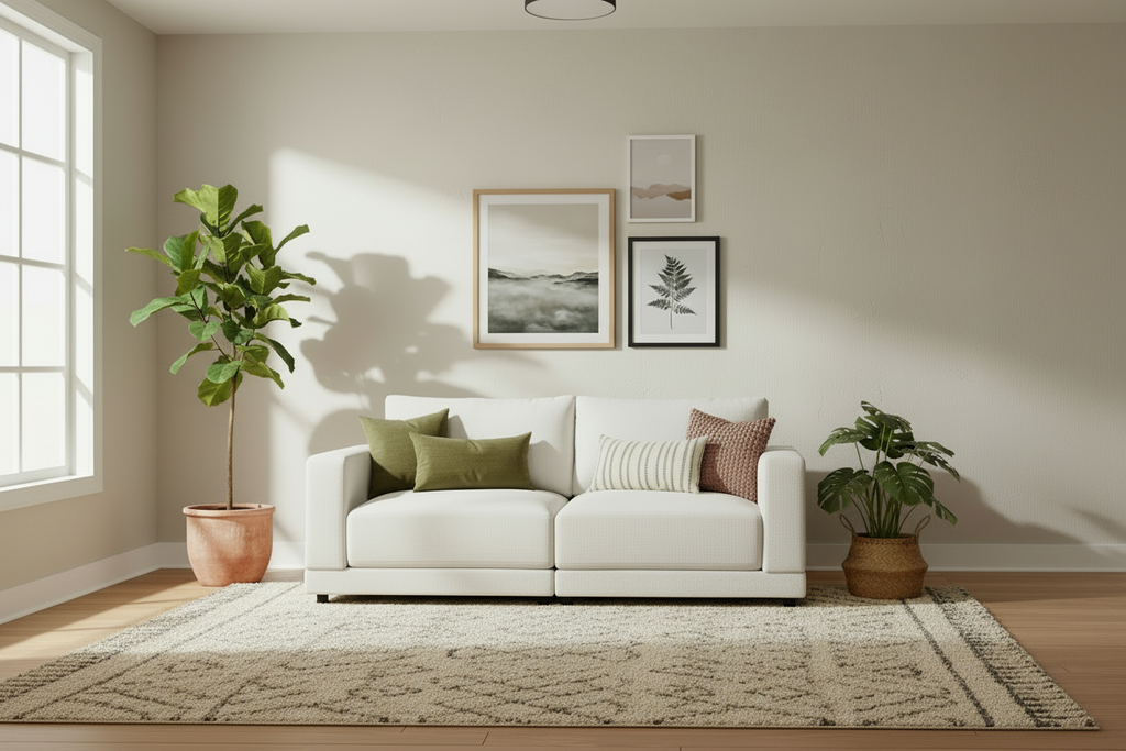 Ultra wide living room scene