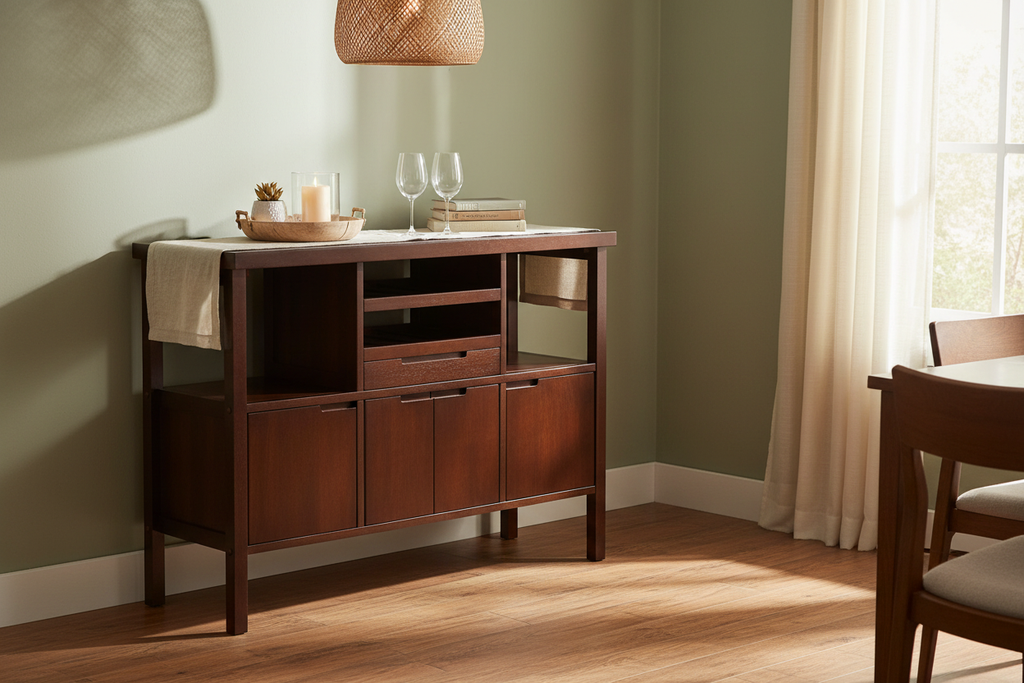 Walnut Sideboard Interior Scene 2